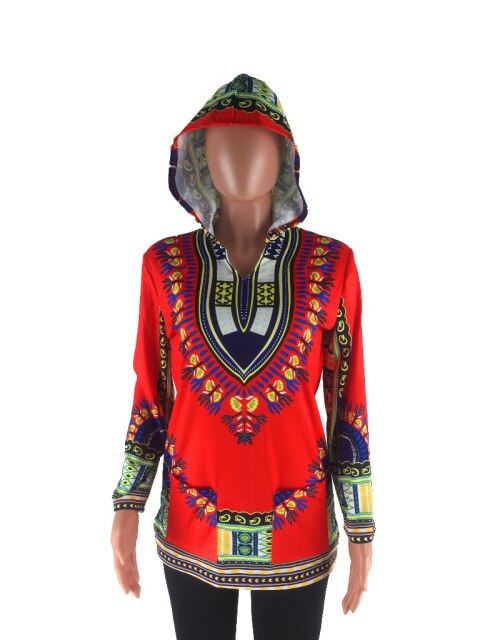 Vintage Hooded Long Sleeve Dashiki