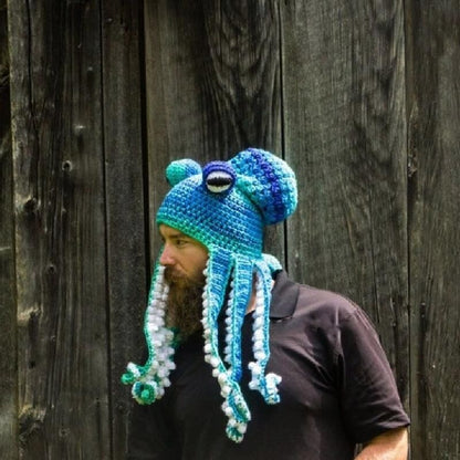 Kraken Cozy: Octopus Knitted Hood