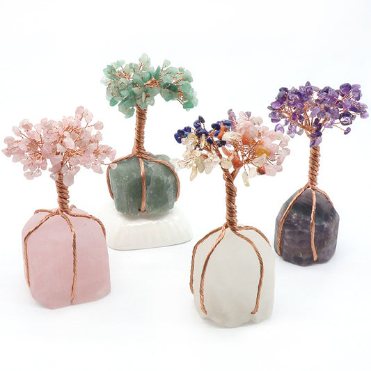 Copper Wrapped Crystal Tree of Life