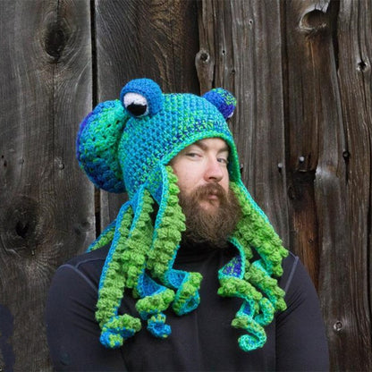 Kraken Cozy: Octopus Knitted Hood