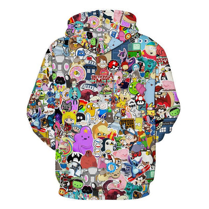 Multi Anime Hoodie
