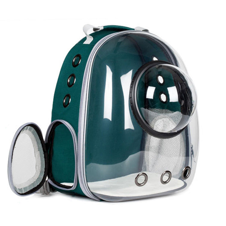 Panoramic Pet Adventure Backpack: Stylish, Spacious, and Transparent!