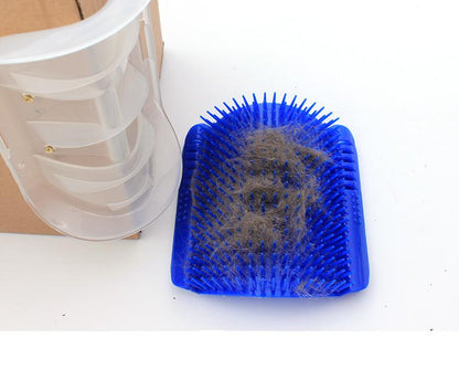 Cat Self Groomer Grooming Tool and Hair Removal Brush for Pets + Attracting Cat Nip