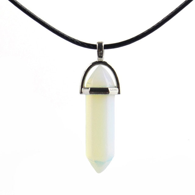 Hexagonal Column Crystal Amulet