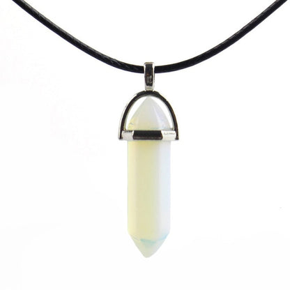Hexagonal Column Crystal Amulet