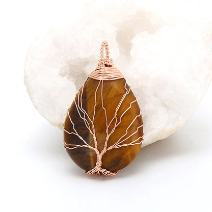 Tree of Life Pendant - Natural Healing Crystals
