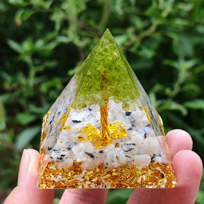 Orgone Crystal Pyramid - Tree Of Healing