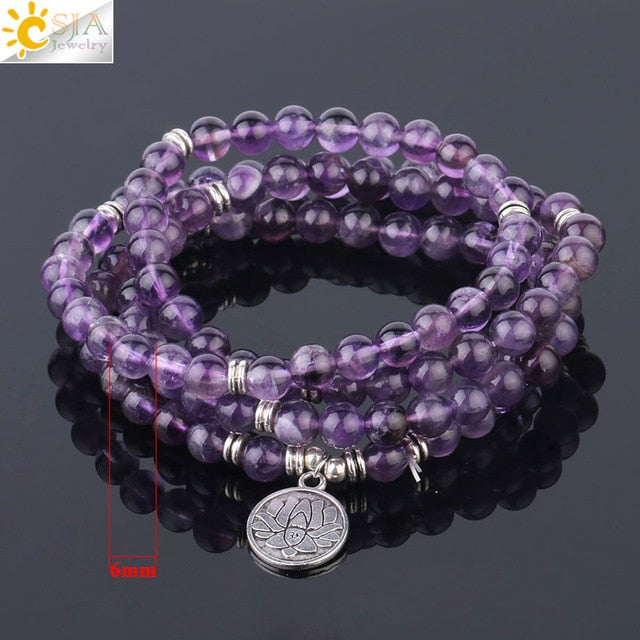 Natural Stone Yoga Healing Bracelet