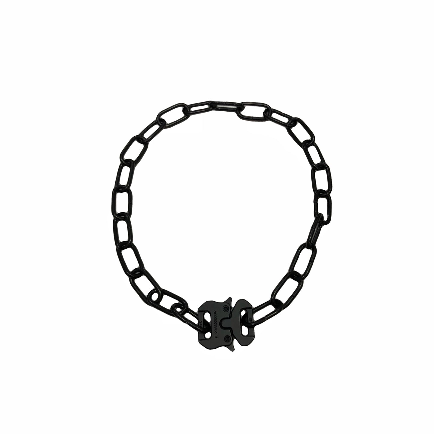 Functional Lock Dark Necklace