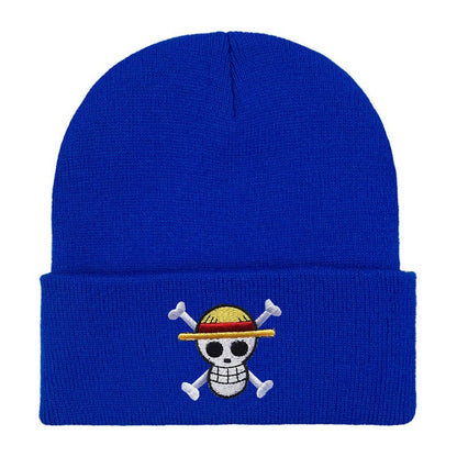 Pirate King's Emblem: One Piece Embroidered Knitted Hat