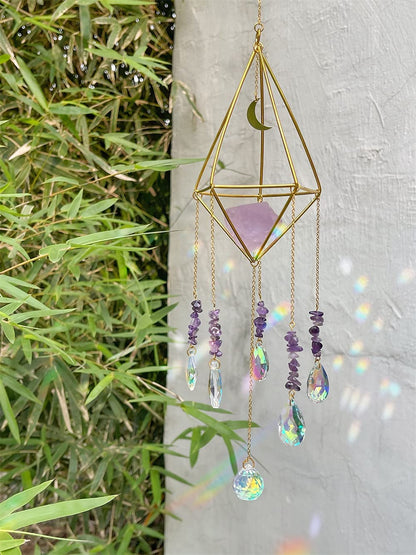 Sunburst Crystal Suncatcher