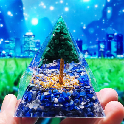 Orgone Crystal Pyramid - Tree Of Healing