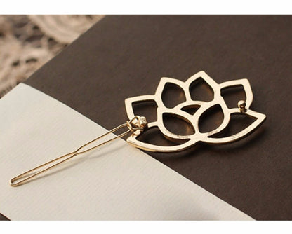 Lotus Bloom Hairpin Clip