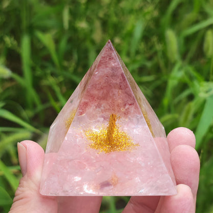 Orgone Crystal Pyramid - Tree Of Healing