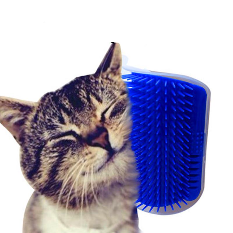 Cat Self Groomer Grooming Tool and Hair Removal Brush for Pets + Attracting Cat Nip