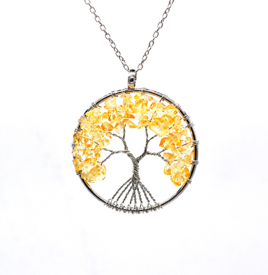 Tree of Life Pendant - Natural Healing Crystals