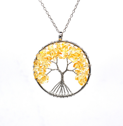 Tree of Life Pendant - Natural Healing Crystals
