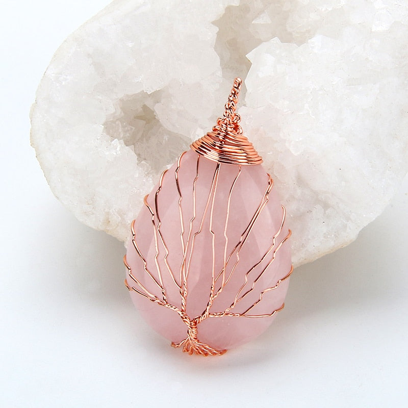 Tree of Life Pendant - Natural Healing Crystals