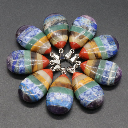 Natural Healing Crystals - Chakra Alignment Pendant
