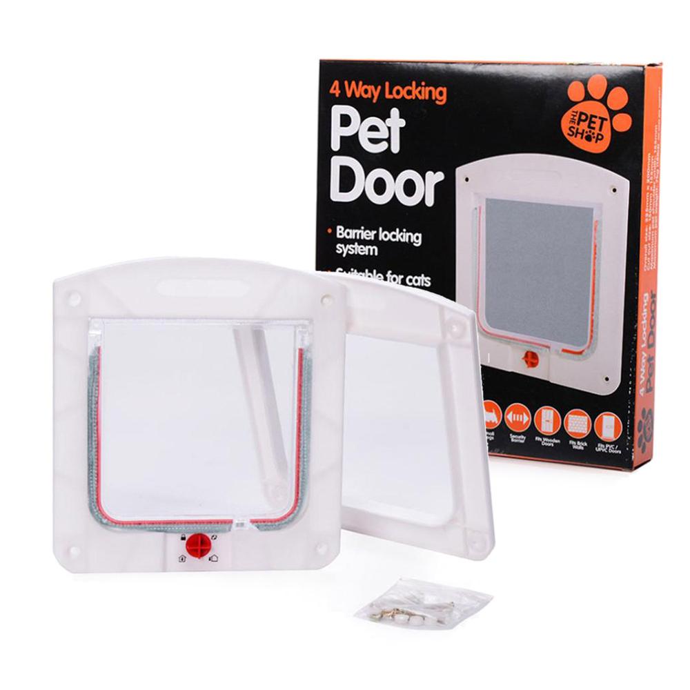 Secure Paws Pet Portal: Lockable Wall & Door Entry for Cats and Dogs