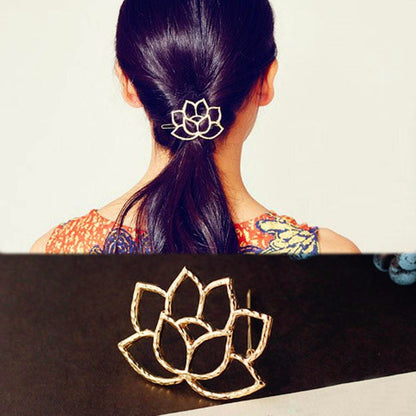 Lotus Bloom Hairpin Clip