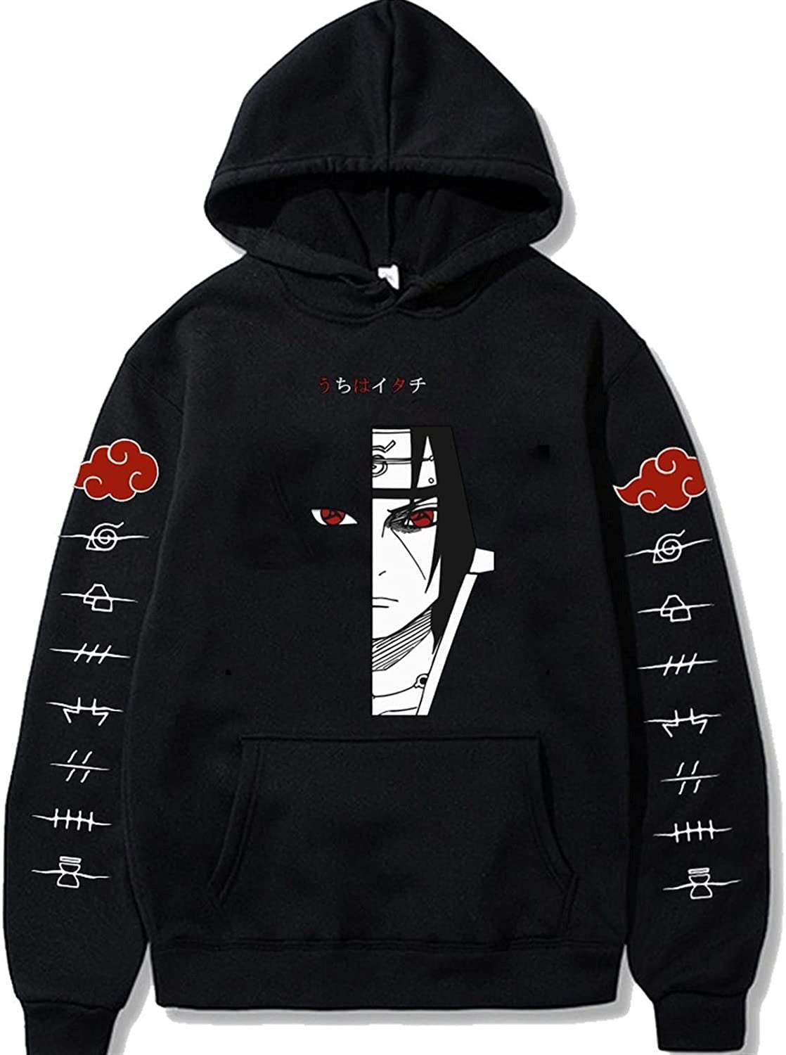 Sharingan Shadows: Naruto Itachi Uchiha Anime Printed Hoodie