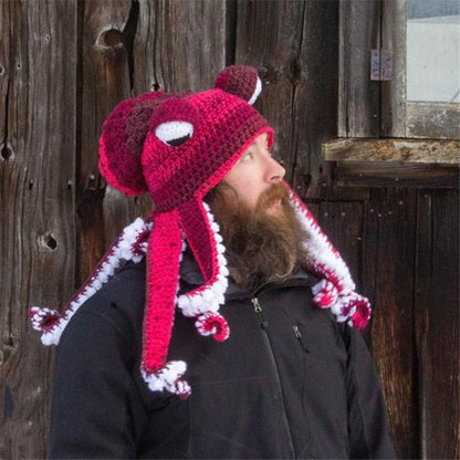 Kraken Cozy: Octopus Knitted Hood