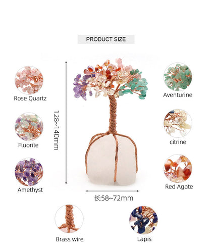 Copper Wrapped Crystal Tree of Life