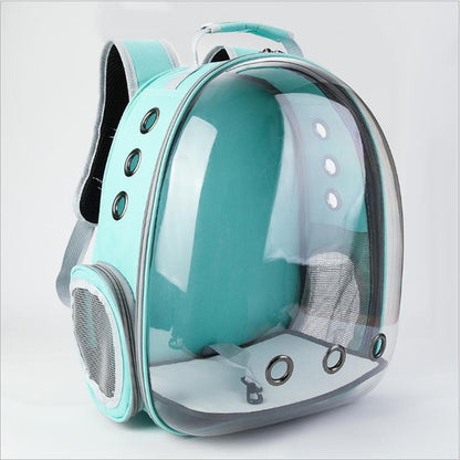 Panoramic Pet Adventure Backpack: Stylish, Spacious, and Transparent!