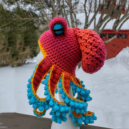 Kraken Cozy: Octopus Knitted Hood