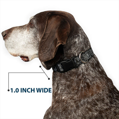 Plastic Clip Collar - BD Logo Scattered Black/Gray