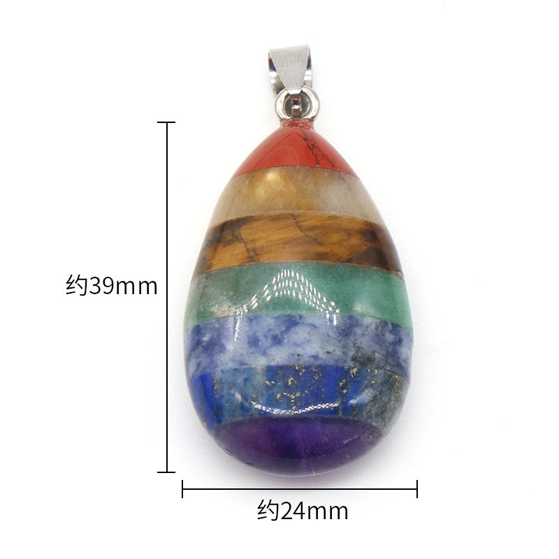 Natural Healing Crystals - Chakra Alignment Pendant