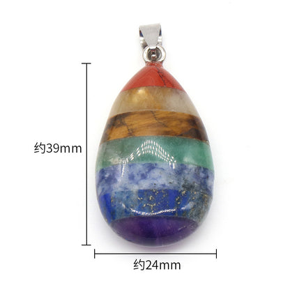 Natural Healing Crystals - Chakra Alignment Pendant