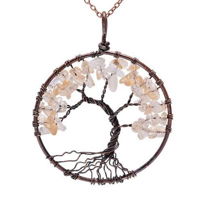 Tree of Life - Healing Crystal Necklace