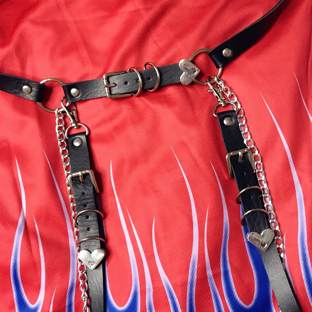 Gothic Punk Black Chain (Belt Only)