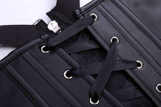 Black Buckled Corset