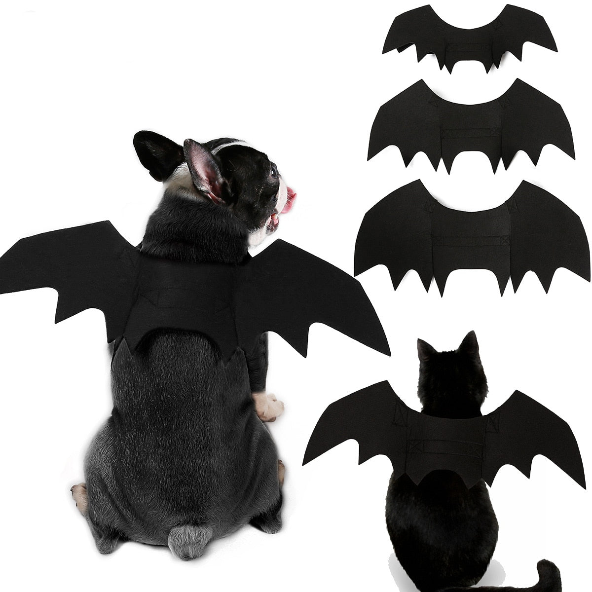 Pet Bat Wing Halloween Party Costumes Cat or Dog
