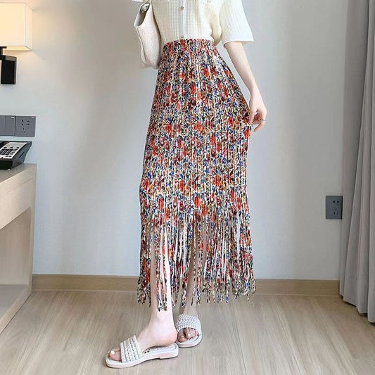 Women's Designer Tassel Style Summer Skirt