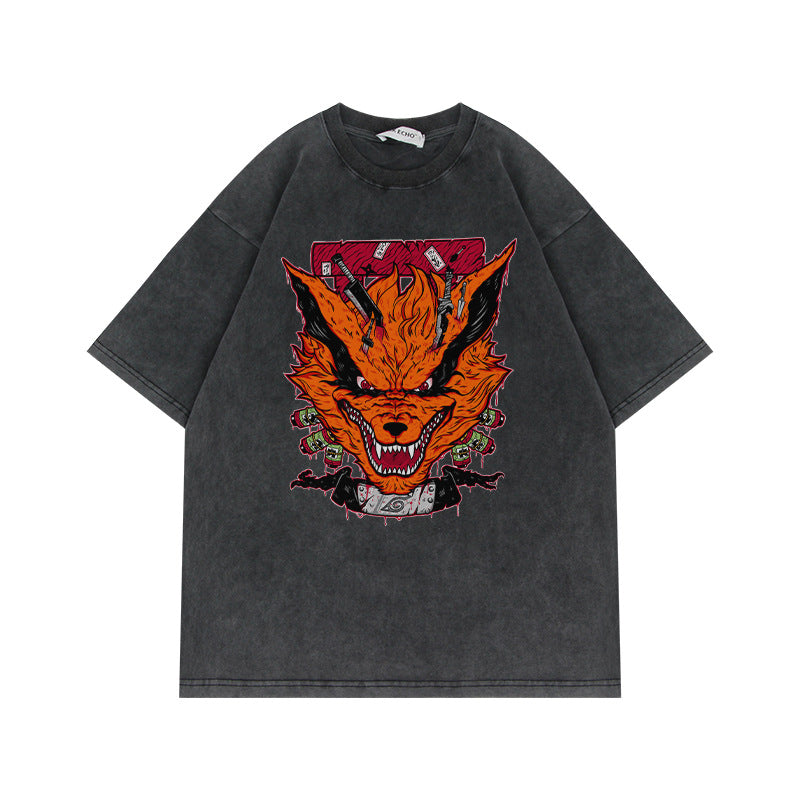 Heavyweight Washed Naruto Shirts - Various Styles