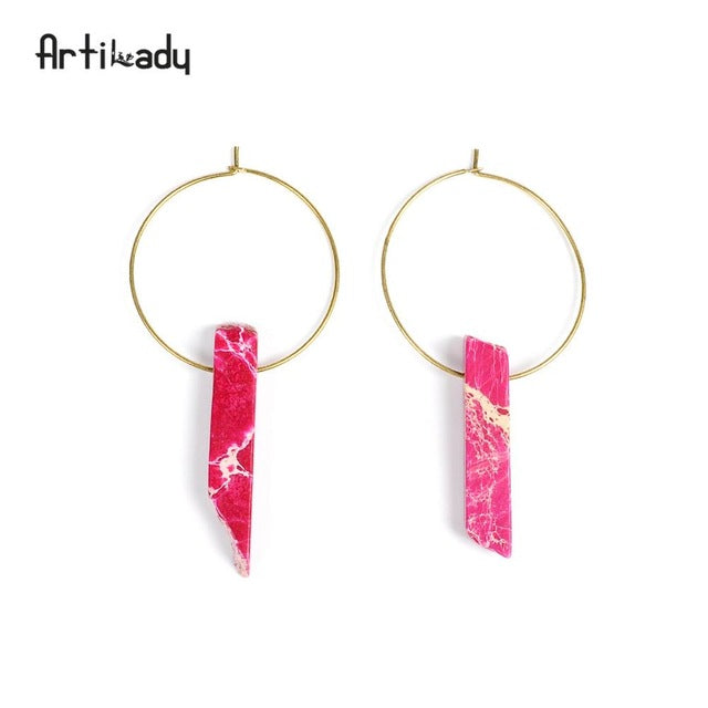 Crystal Twilight Hoop Earrings