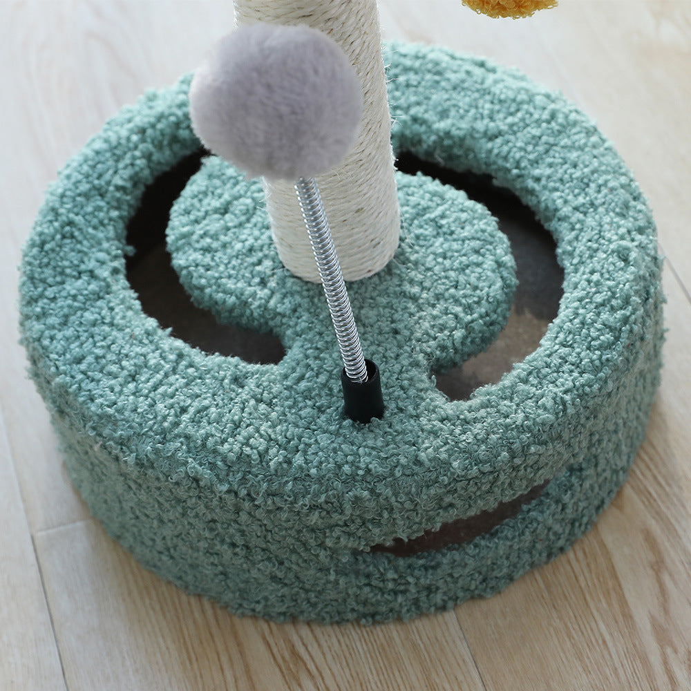 Multifunctional Cat Scratching Column Kitten Toy