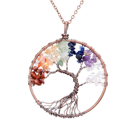 Tree of Life - Healing Crystal Necklace