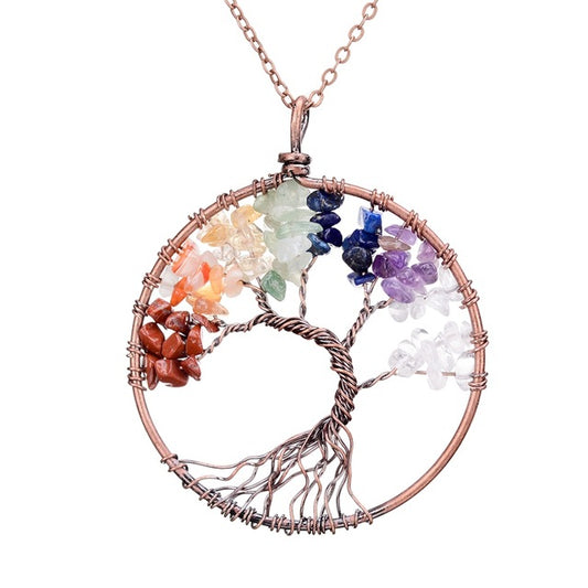 Tree of Life - Healing Crystal Necklace