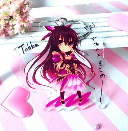 Kawaii DATE A LIVE Acrylic Keychain Charm
