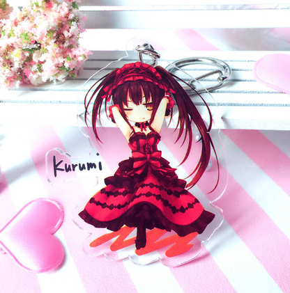 Kawaii DATE A LIVE Acrylic Keychain Charm