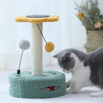 Multifunctional Cat Scratching Column Kitten Toy