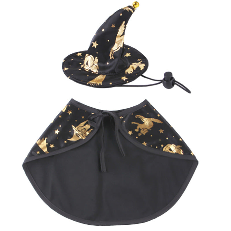 Catty Wizardry: Halloween Witch Cloak for Your Purr-fect Disguise