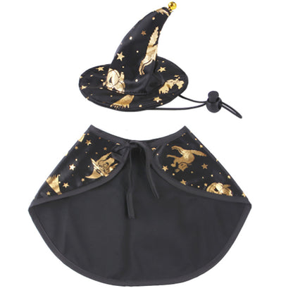 Catty Wizardry: Halloween Witch Cloak for Your Purr-fect Disguise