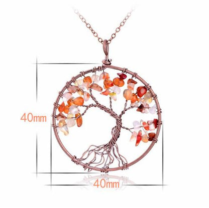 Tree of Life - Healing Crystal Necklace