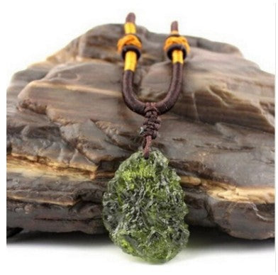 Lucky Moldavite Pendant